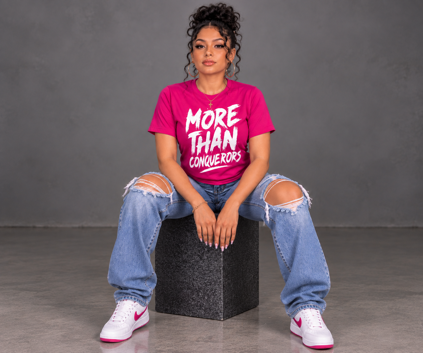 More Than Conquerors Lightweight Tee (Alternate Colors)