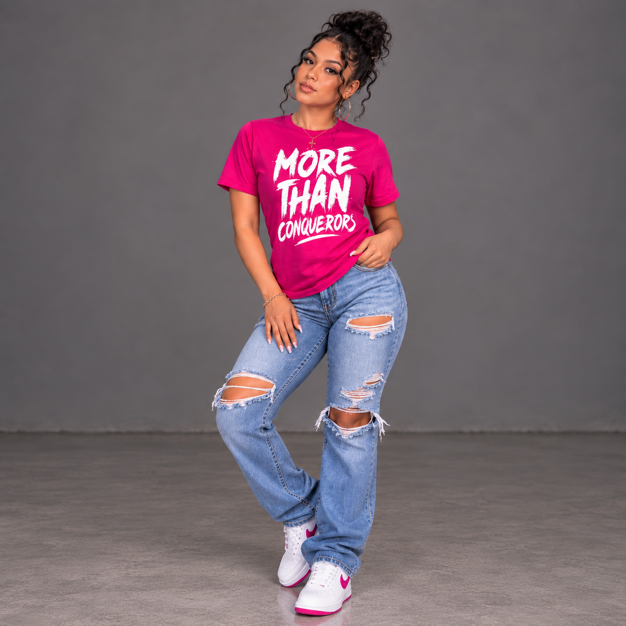 More Than Conquerors Lightweight Tee (Alternate Colors)