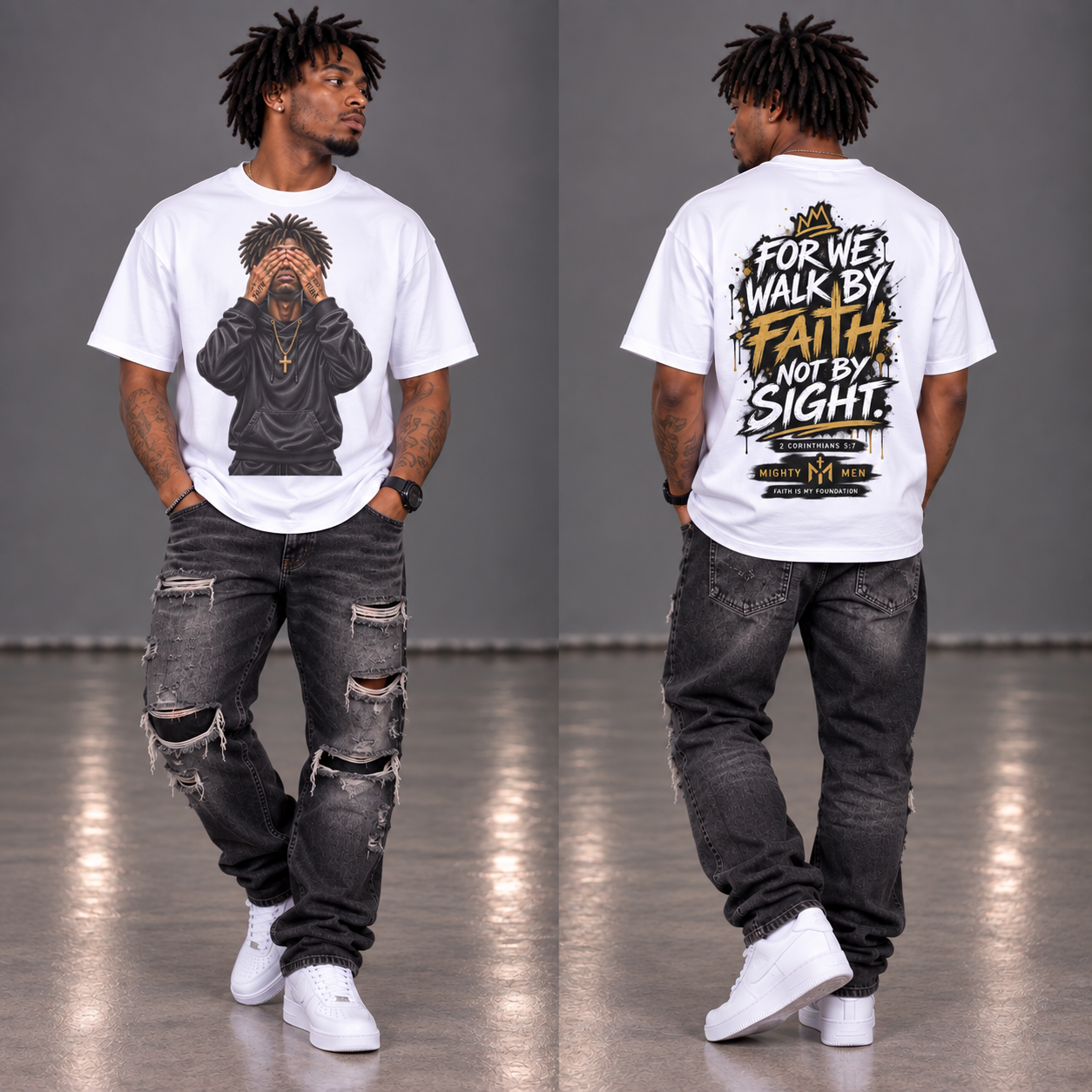 For We Walk By Faith & Not By Sight Boxy T-shirt